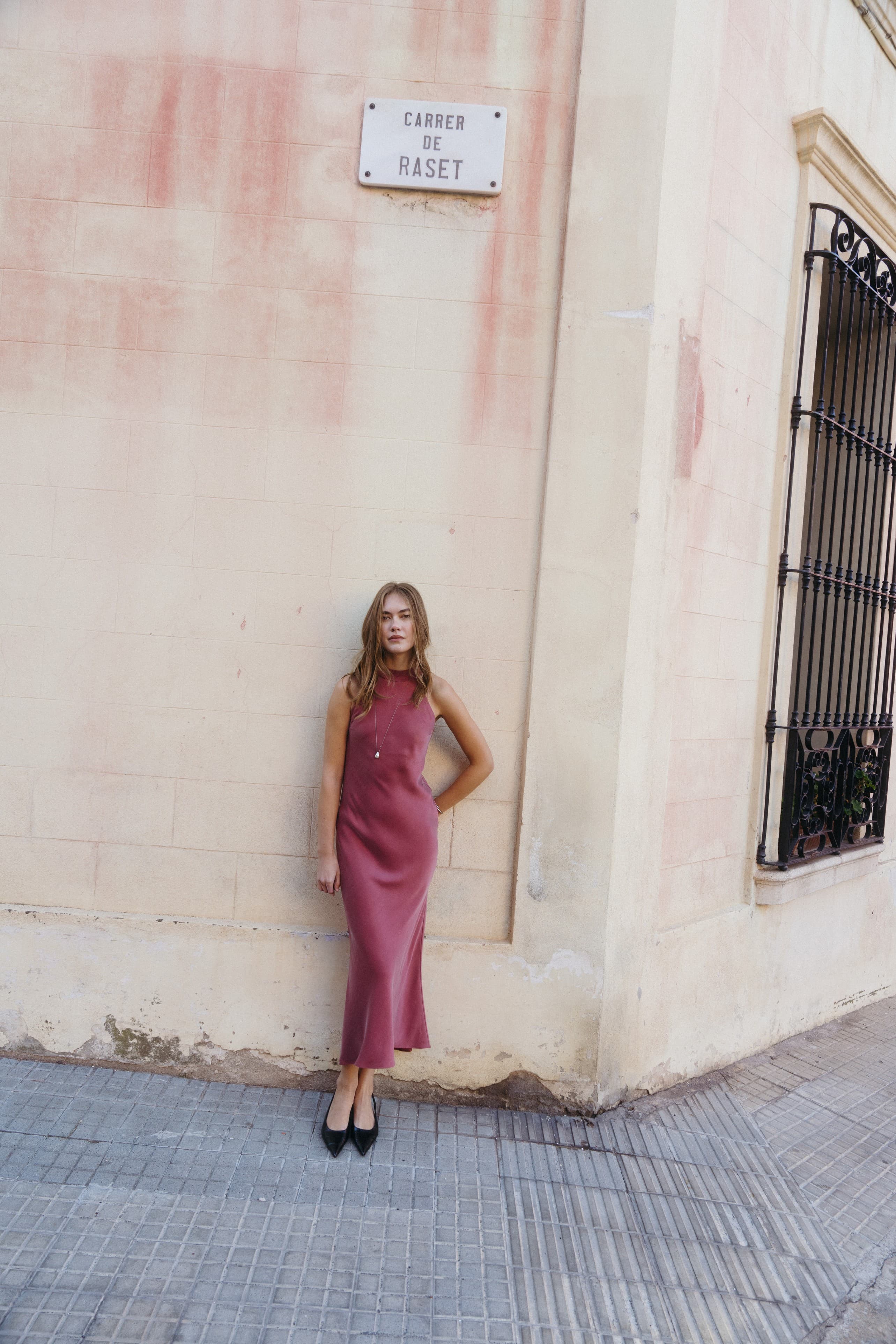 JULIE CUPRO DRESS