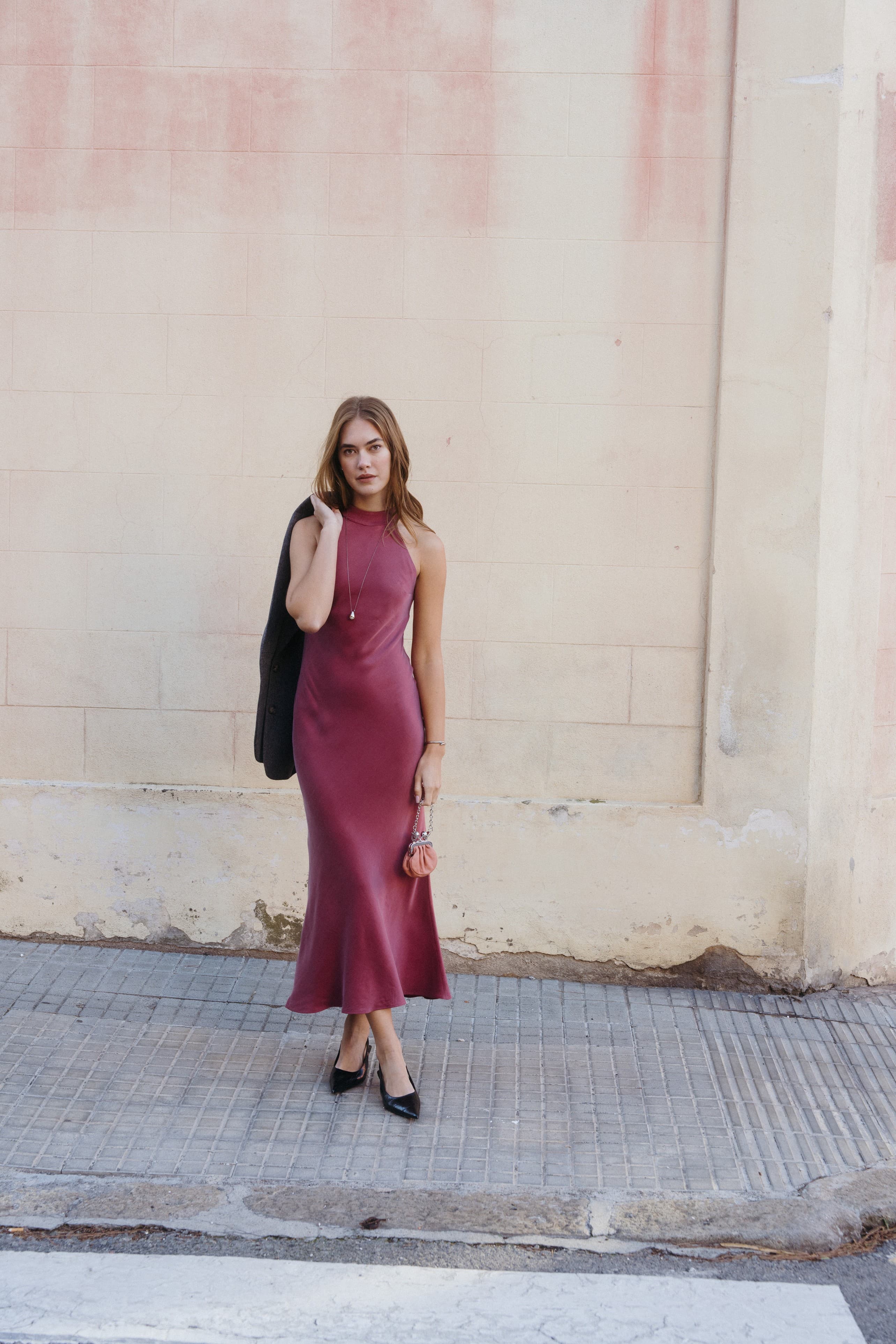 JULIE CUPRO DRESS