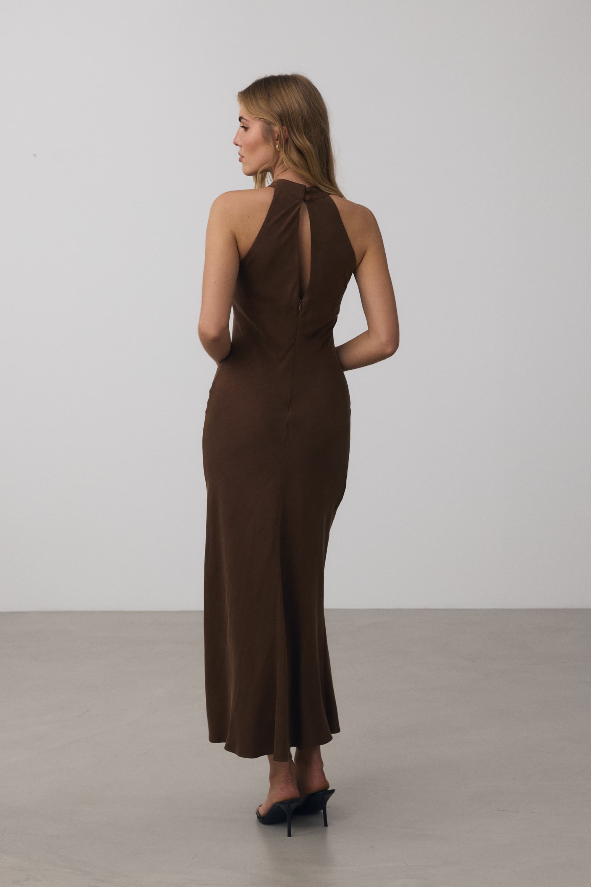 JULIE DRESS BROWN