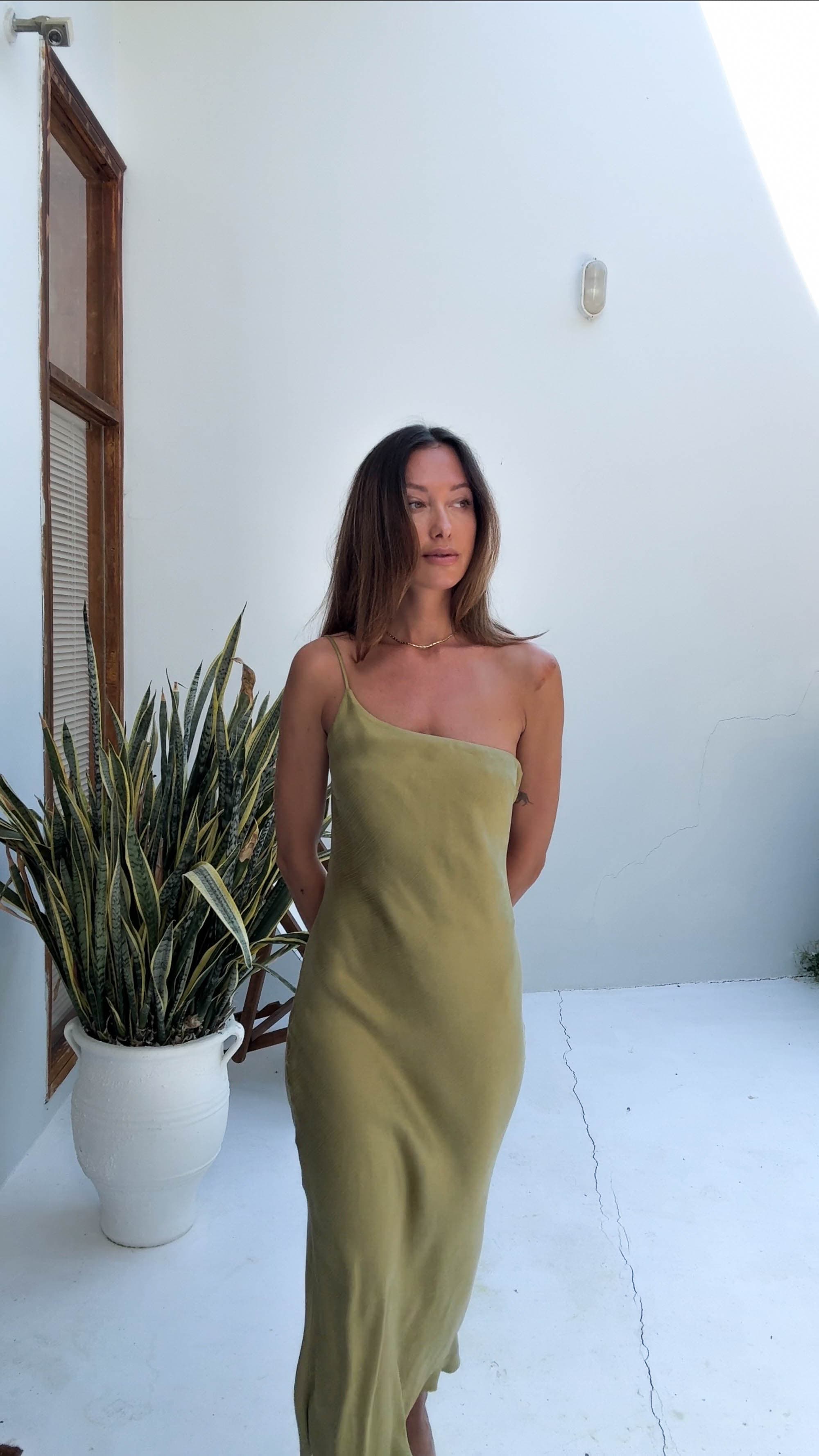 SUKIENKA MARINE OLIVE