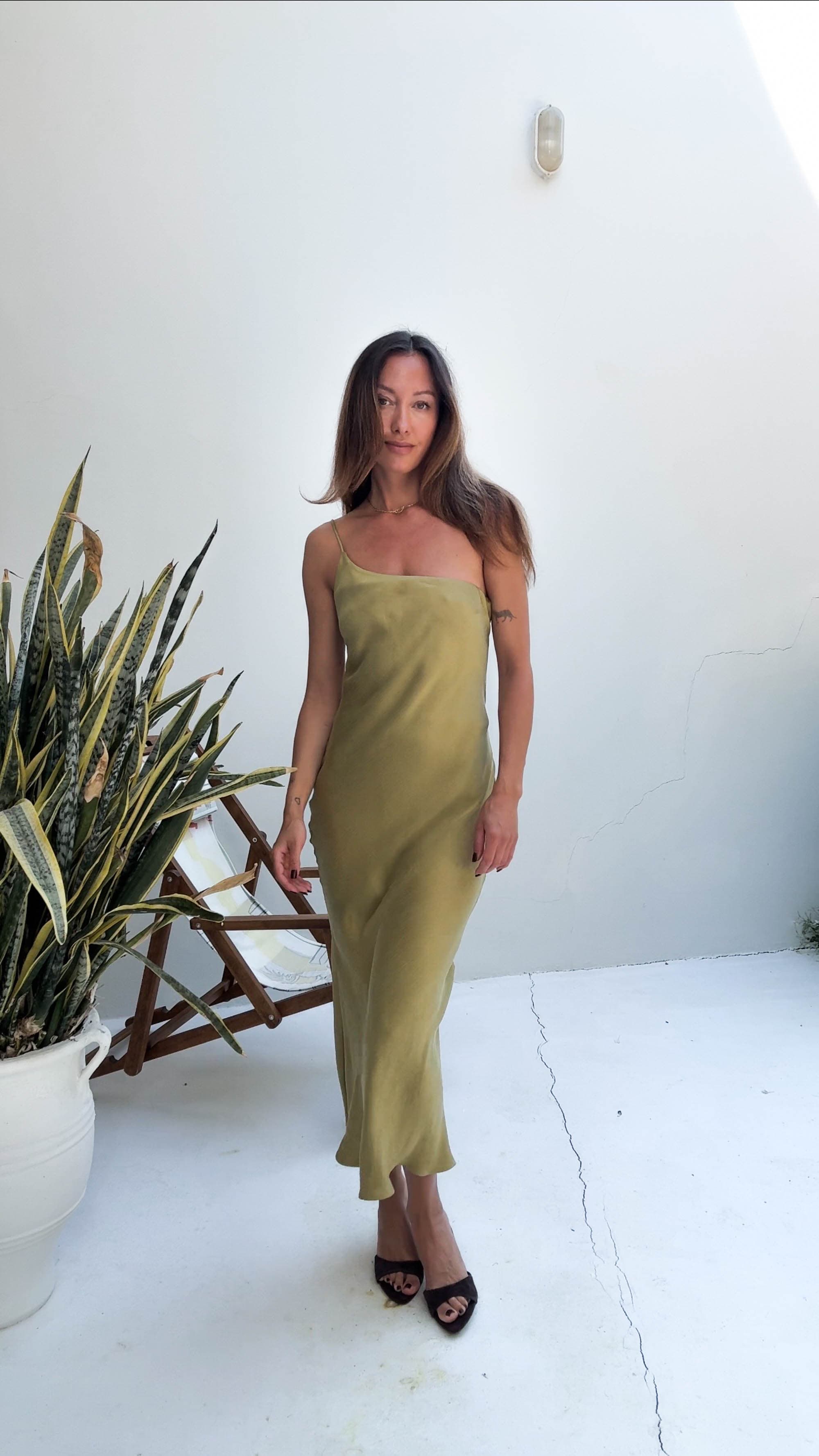 SUKIENKA MARINE OLIVE